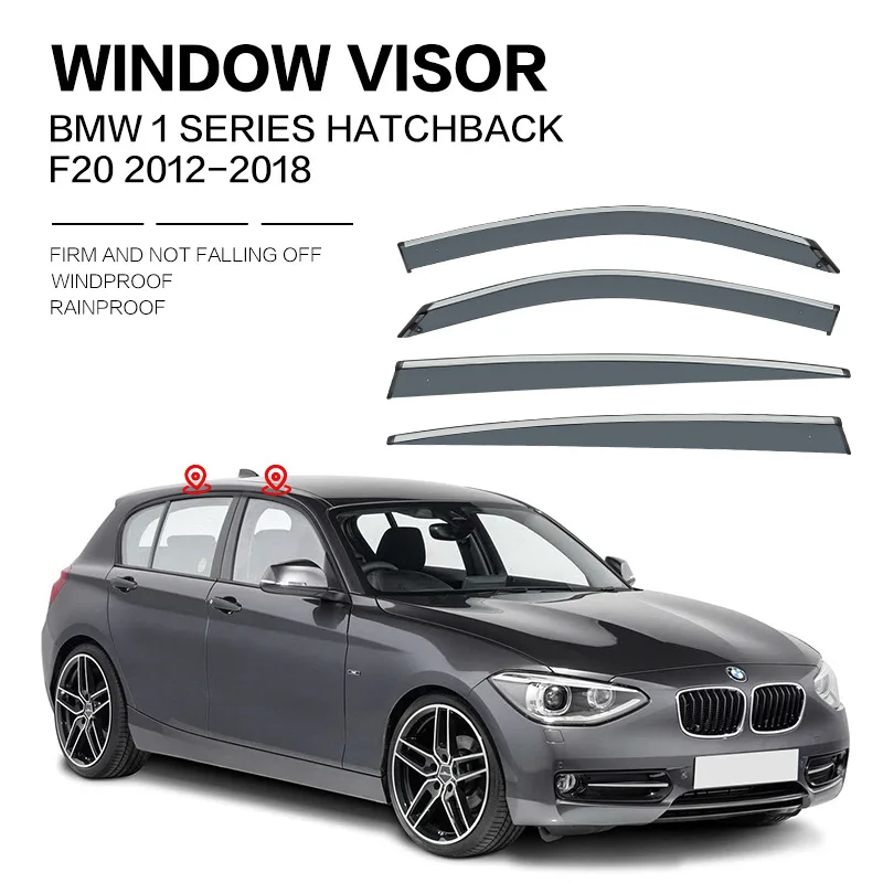 For BMW 1 series E87 F20 F52  Window visor Weather Shield Side Window Deflector Car windshield weather shield Car accessories