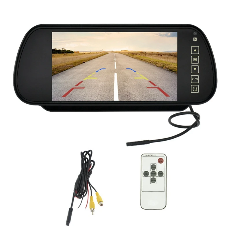 

7 Inch Car LCD Mirror Monitor Parking Screen Auto Display Assist For Rear View Reversing Camera Spare Parts