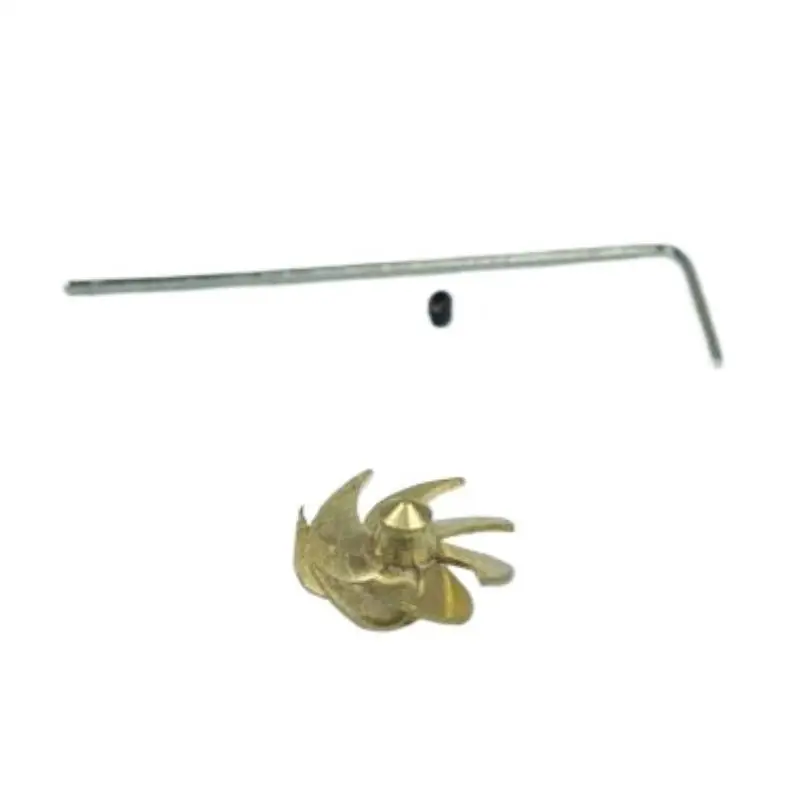 11.5mm 7-Blade Copper Propeller RC Boat 1mm Shaft Hole Left Hand CCW 1PCS