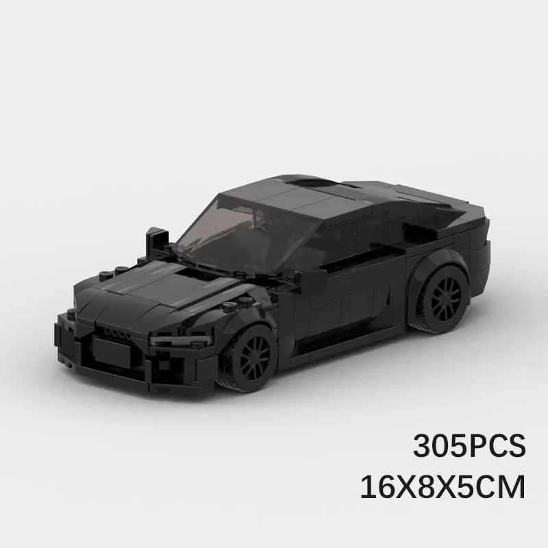 Moc 호환 자동차 모델 RS7 스포츠카 모델 기술 모듈 형 빌딩 블록 선물 크리스마스 어린이 장난감 DIY 세트 조립