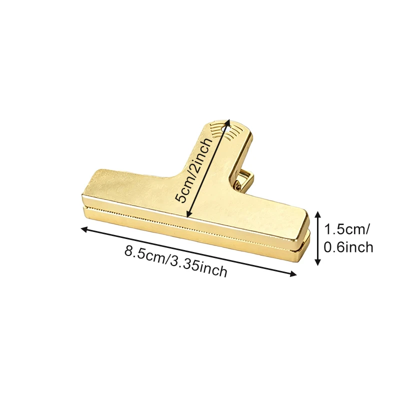 1 Stück Große Binderclips aus Metall, Faltbare Notizklammern, Briefklammern, Papierklammern, Bindeklammern, Sicherungsklammern für Bürobedarf – Detail 1