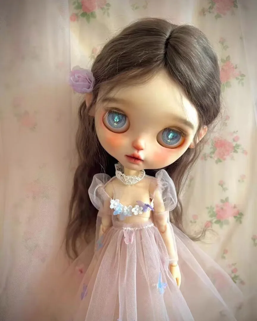 2025 3pcs fairy tale Blythe inner skirt, socks Butterfly gauze skirt 1/6 30cm(Fit for  azone,Pullip,Ob22/24/26, Licca)