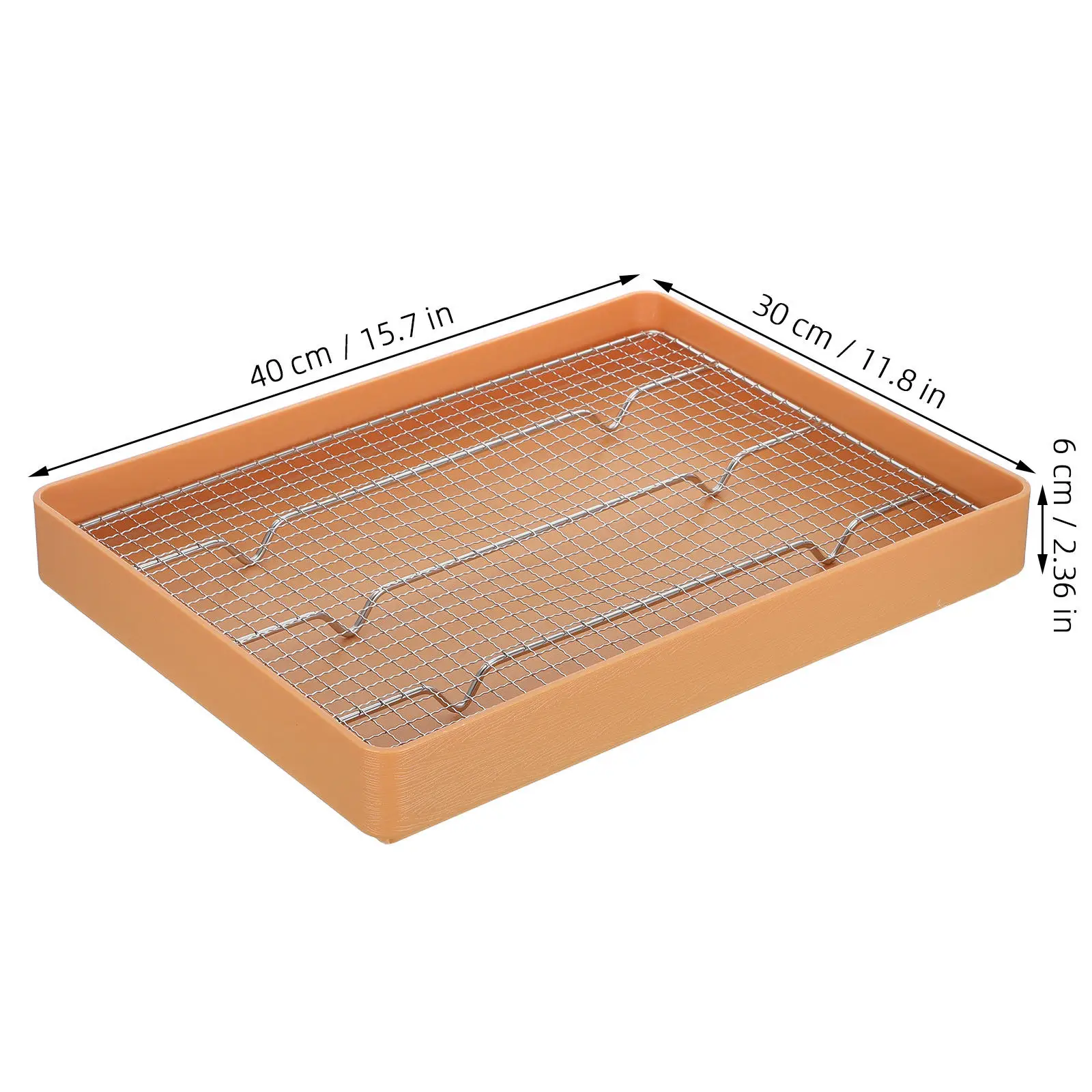 Steel Mesh Fresh Food Display Basket Breathable Colander Draining Rack for Kitchen Grill Oil Filter Tray Fruit Vegetable Filter