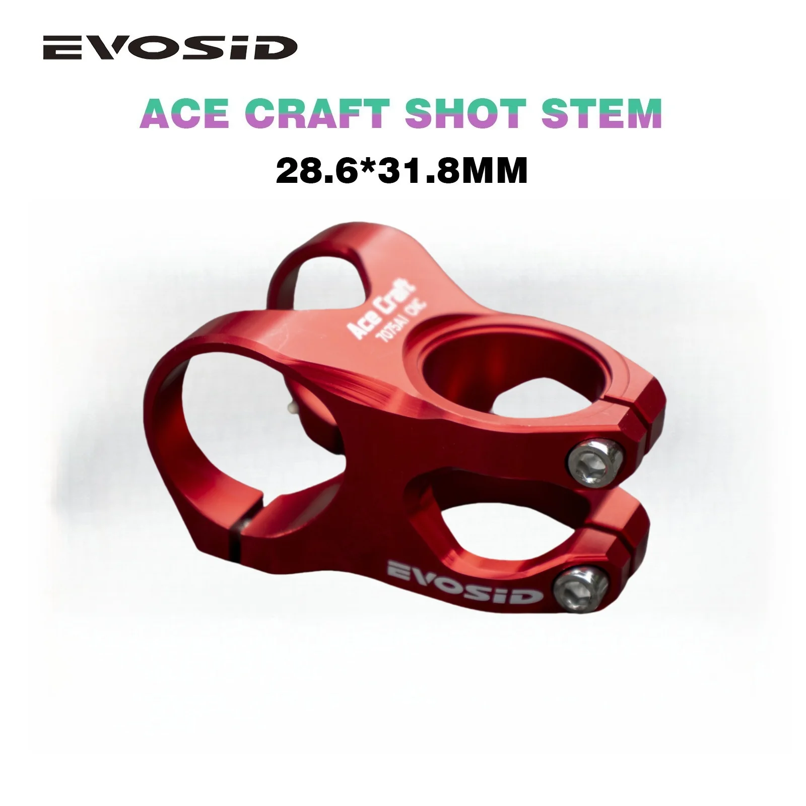 ​ EVOSID MTB-Vorbau, 35 mm, CNC-Hohllegierung, ultraleicht, hochfest, Downhill/DH-Riser-Lenker, kurzes Upgrade ​