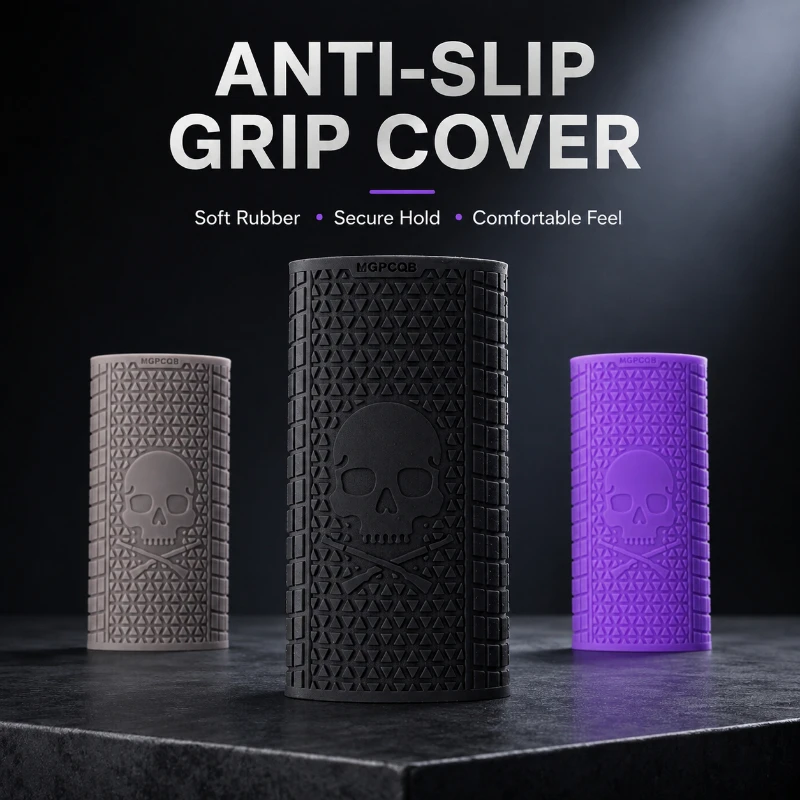 Durable Textured Rubber Hand Protective Sleeve Anti-slip Holding Surface Vibration Relief Decorative Replacement Grip Case