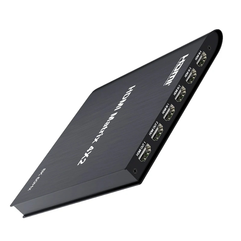 8K 4x2 HDMI Matrix HDMI2.1 4K 120Hz Video Distributor HDMI Switch Splitter 4 in 2 Out for PS4 Camera Computer PC To TV Monitor