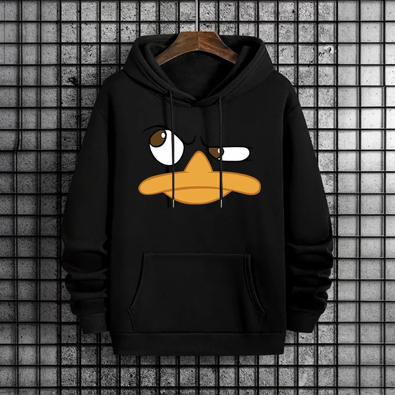 Lustige Cartoon Ente Männer Hoodies Männlich Trendy Casual Herbst Winter Stil Hoody 2025, Streetwear Fashion Hip Hop Mit Kapuze Sweatshirt – Detail 4