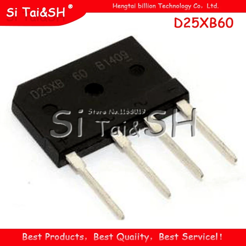 

5pcs D25XB60 25XB60 VRM=600 IFSM=350 Waterproof shell