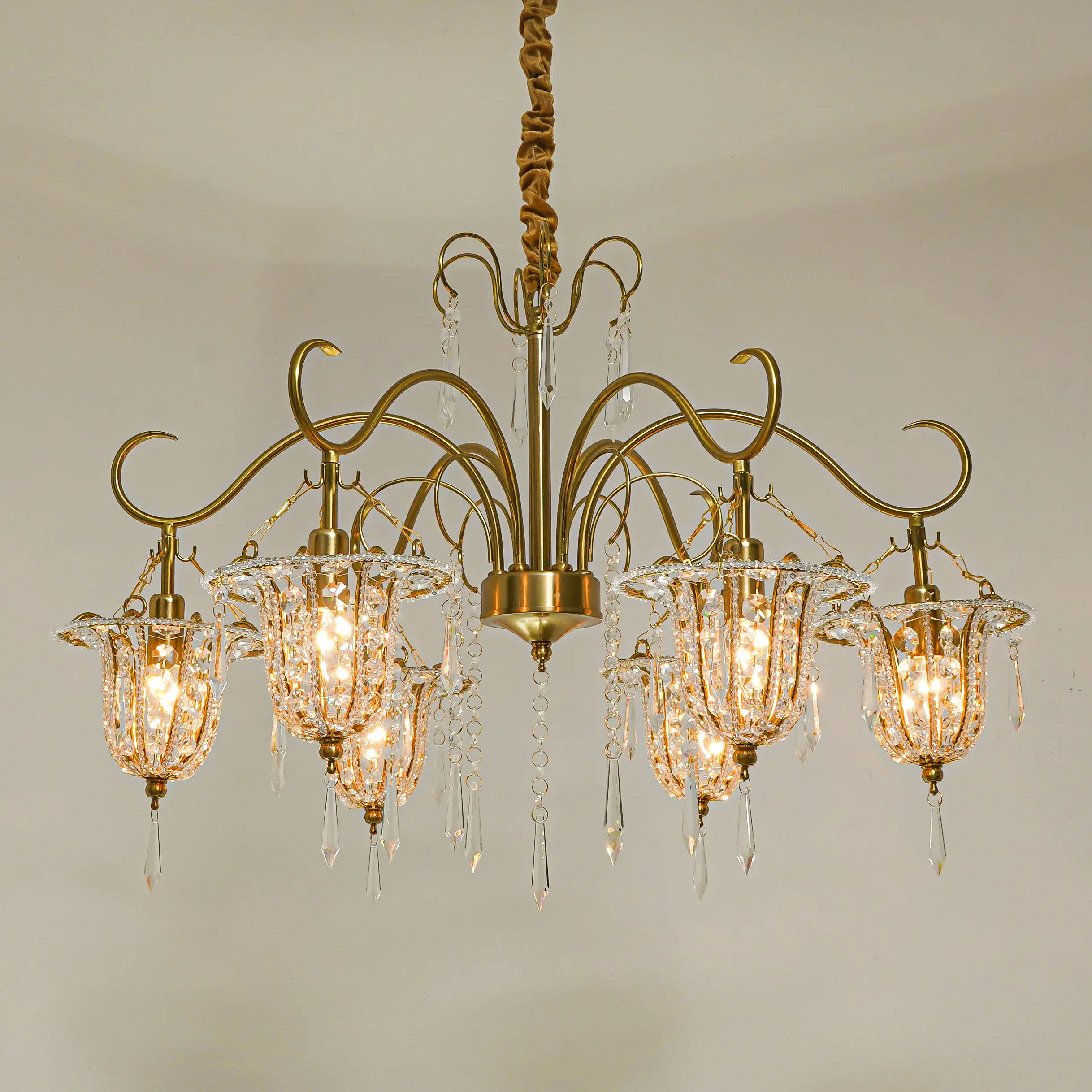 French-Style Crystal Chandelier For Living Room And Dining Room Luxurious And Elegant Creative Water