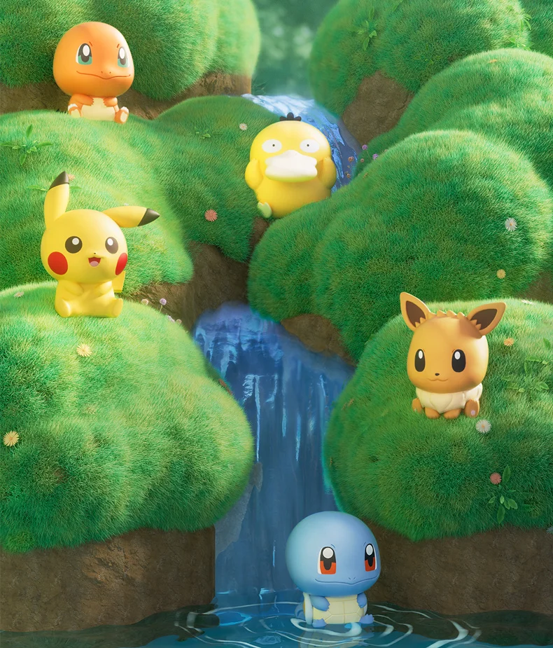 Anime Pokemon PokeBall Mini-Puppen-Actionfiguren Pikachu Charmander Bulbasaur Original Echtes Modell Ornament Spielzeug Geburtstagsgeschenk – Detail 11