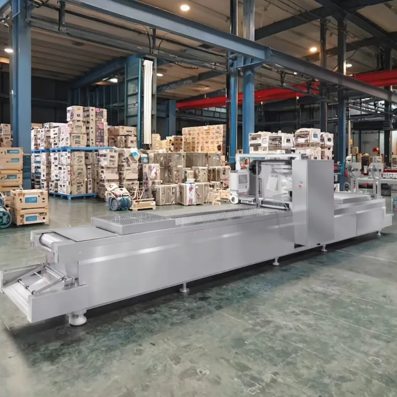 Customized Automatic Thermoforming Stretch Film Vacuum Packaging Machine Flexible Food Packing Industrial Equipment