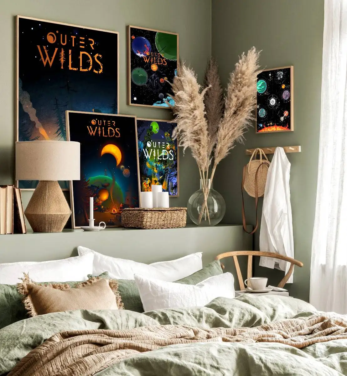 Outer Wilds Self-adhesive Art Poster Whitepaper Sticker DIY Room Bar Cafe Wall Decor