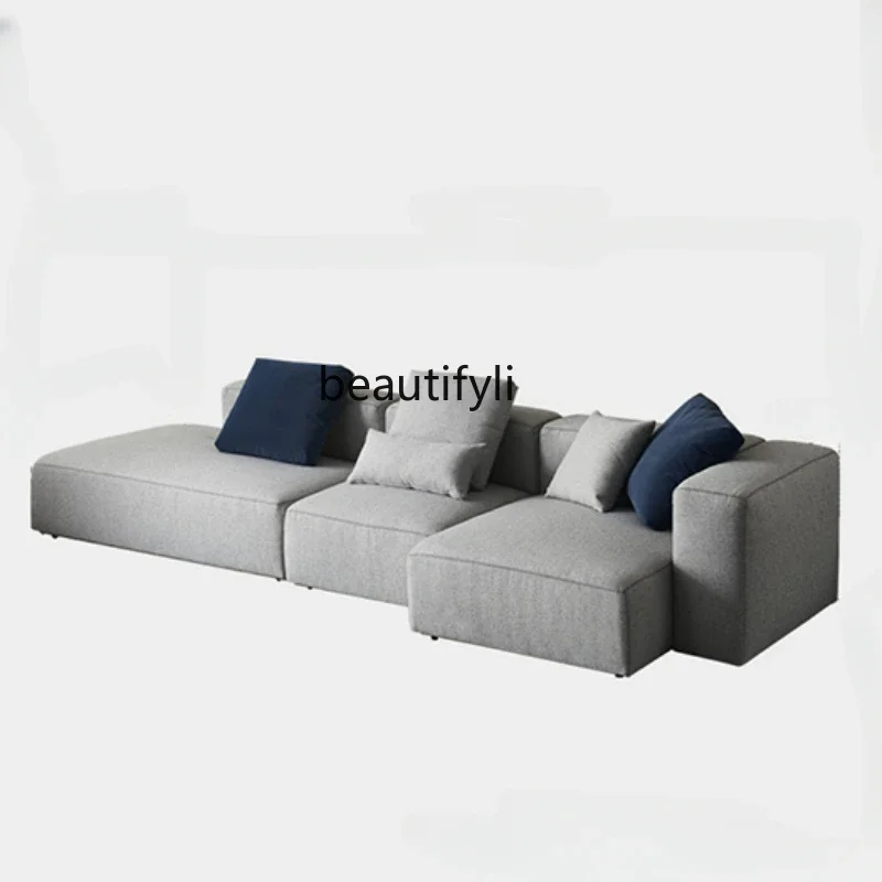 

Simple Square Sofa Modern Light Luxury Designer Living Room Module Fabric Sofa Combination A16
