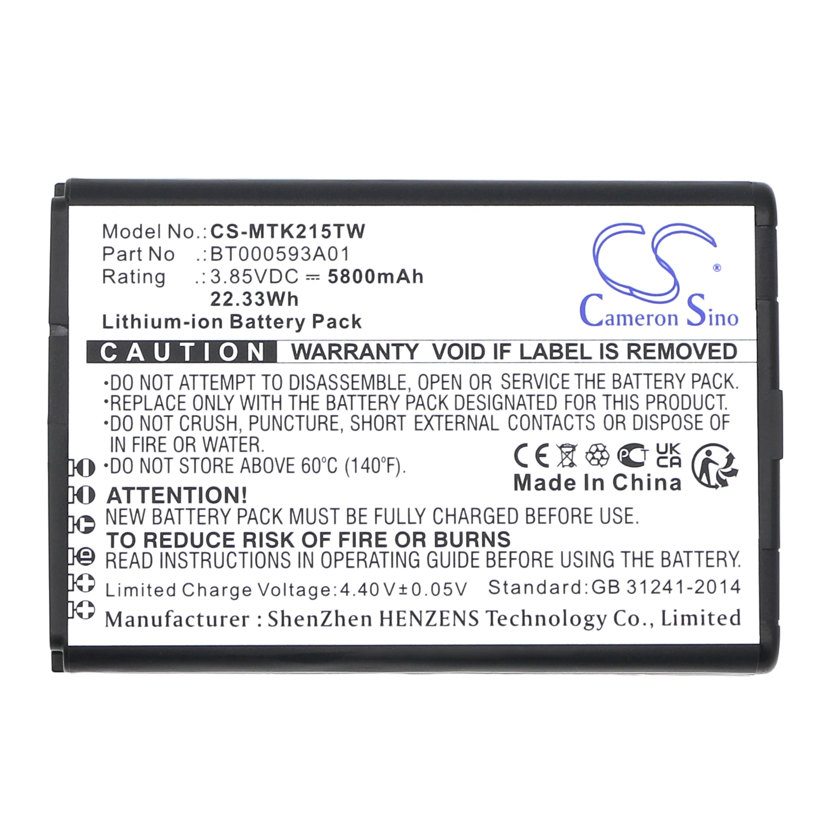 

Аккумулятор для AR494948, EVOLVE LTE, HK2157A, артикул: BT000593A01, 5800 мАч / 22,33 Вт·ч