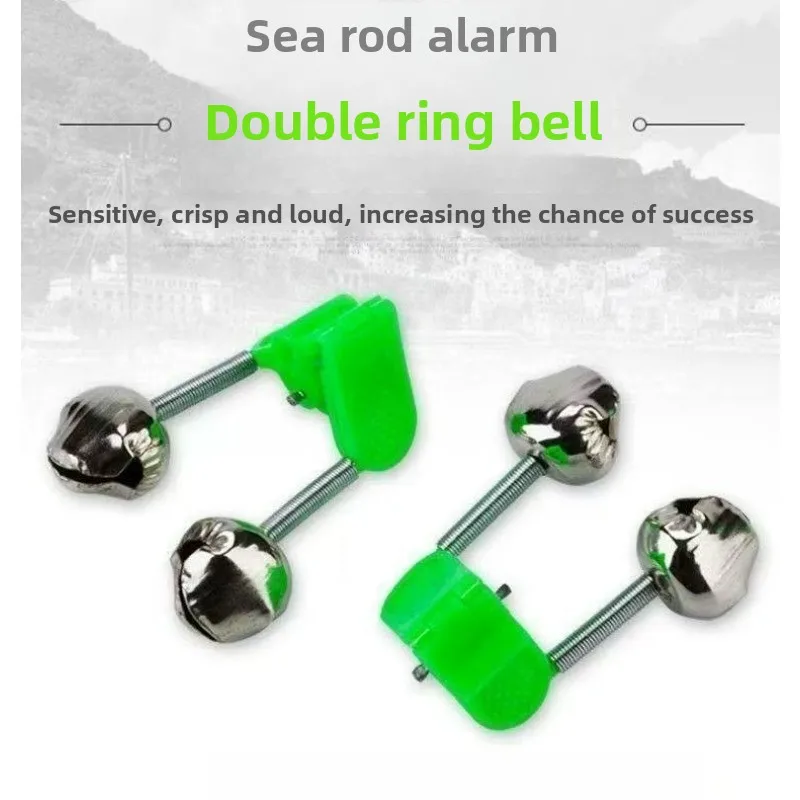 

10 Fishing Bells Sea Fishing Rod Bells Sturdy and Durable Bells Equipped with Dual Bell Vibration Clips and Fishing Accessories