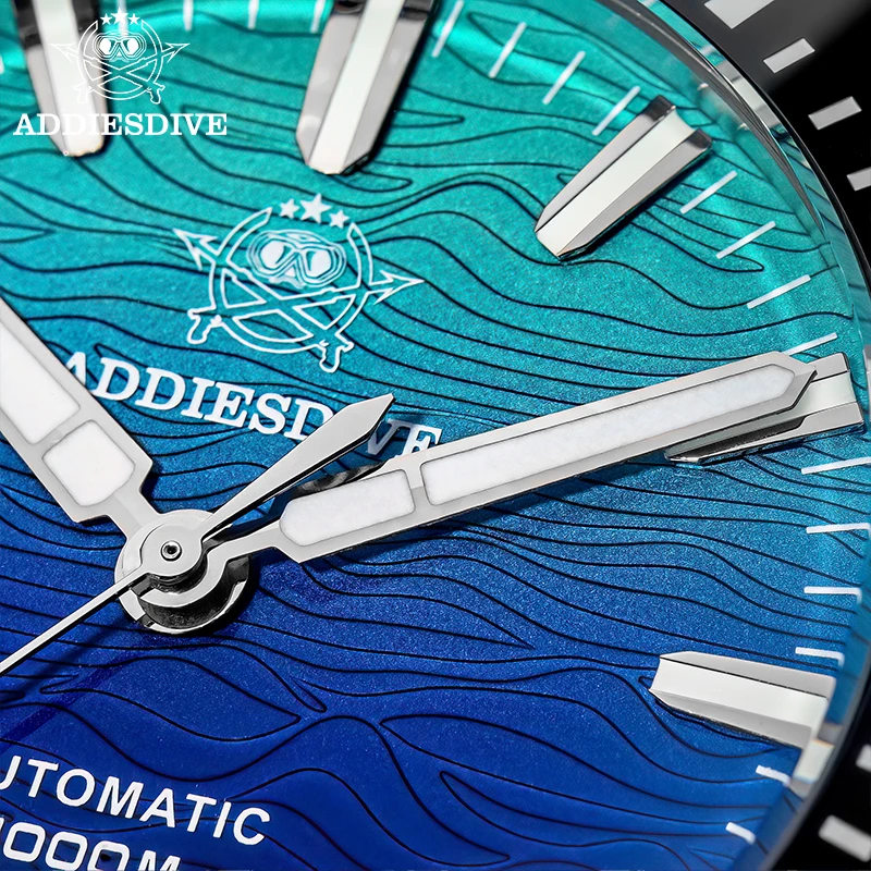 ADDIESDIVE 2025 New Diving Watch Sapphire 1000M Waterproof Mechanical Watches 46mm Fire Cloud Dial BGW9 Luminous Luxury Watch ﻿