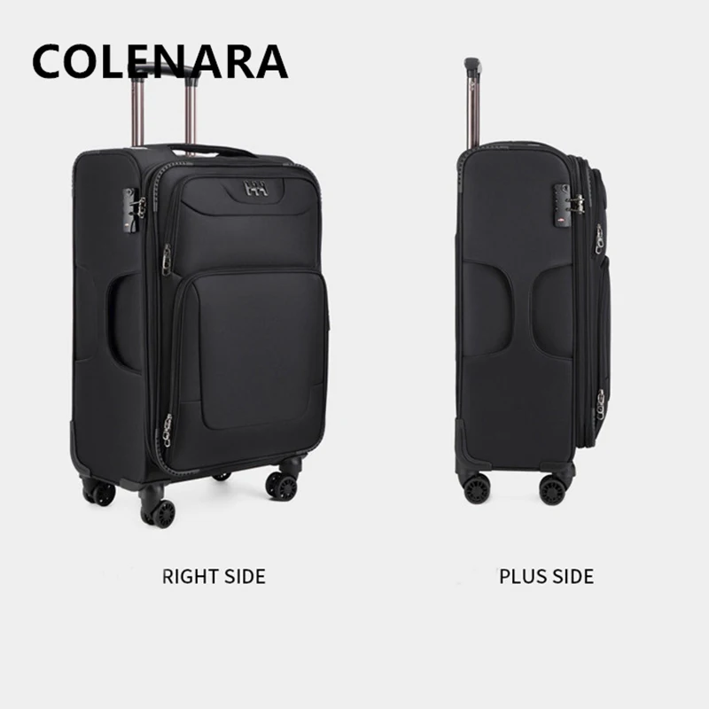 COLENARA Luggage Travel Bag Set of Three Oxford Cloth Boarding Box Men's Business Trolley Case Large Capacity Travel Suitcase