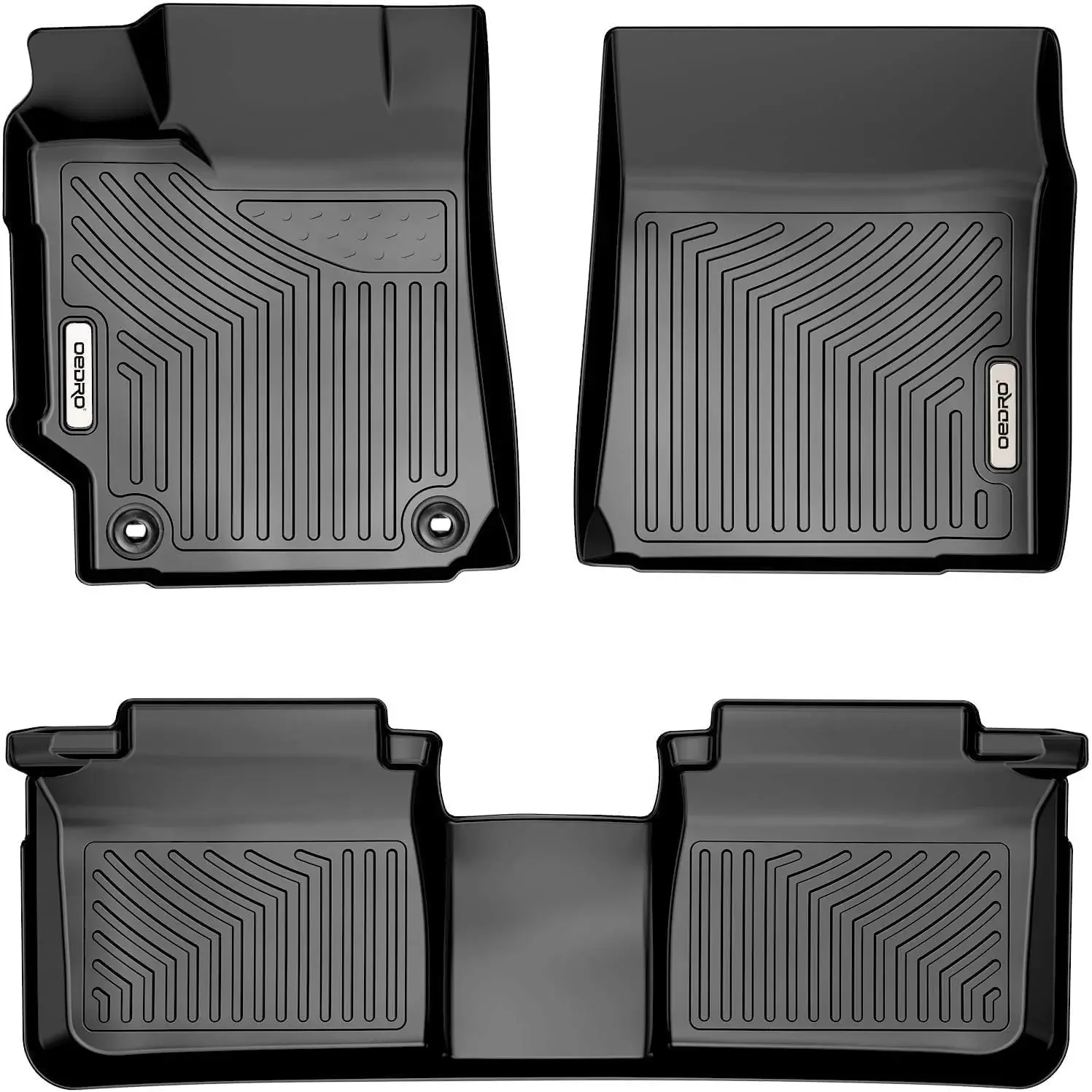 

Floor Mats Fit for 2015-2017 Toyota Camry Standard Models, TPE All-Weather Camry Car Mats Includes 1st and 2nd Row: Front,Rear