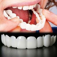 Professional Snap-On False Teeth - Instant Smile Correction with DIY Gap Closure, Removable Dentures for Daily Use & Travel