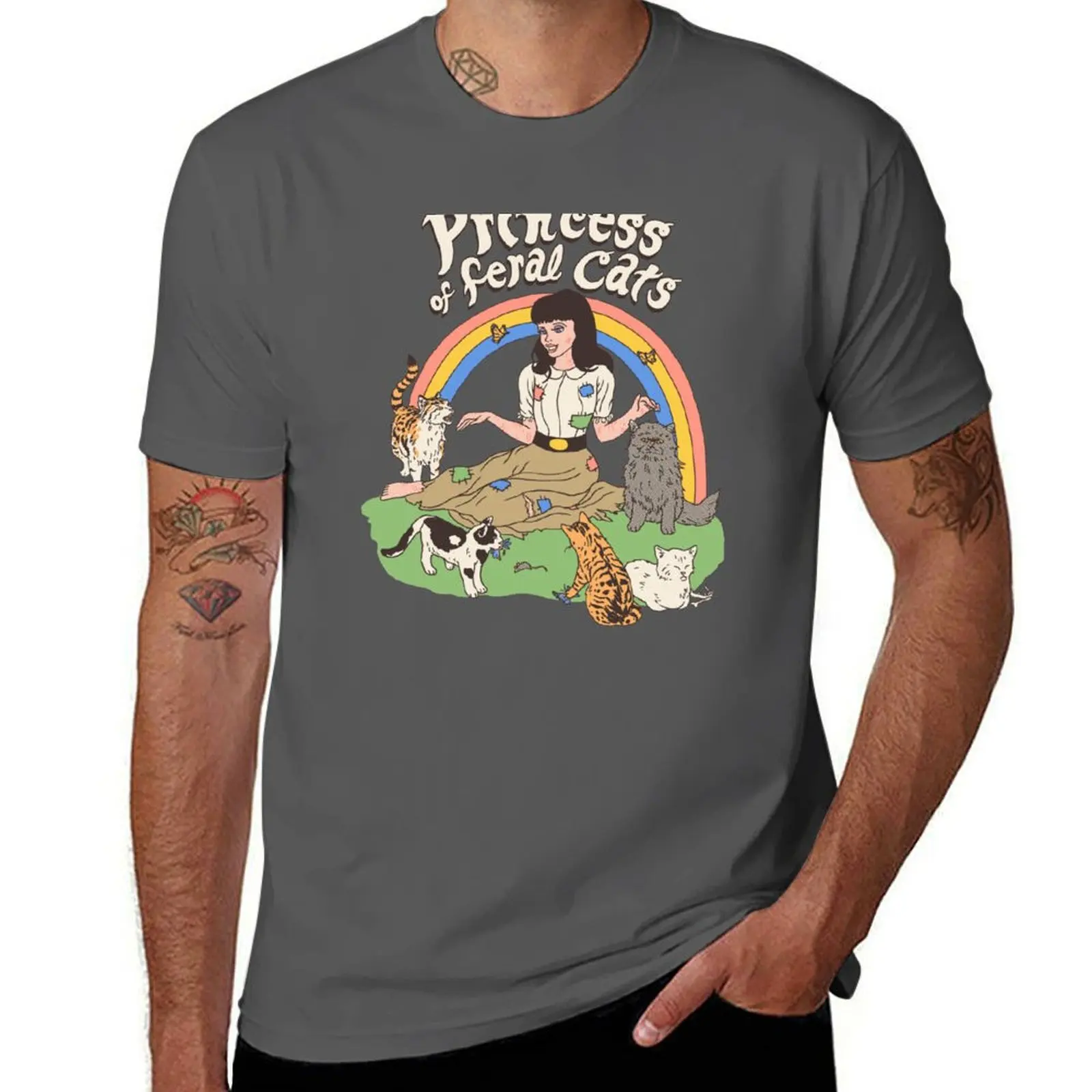 

Princess Of Feral Cats T-Shirt luxury t-shirt funny shirt cotton oversized graphic tee summer 2025 vintage t shirt men