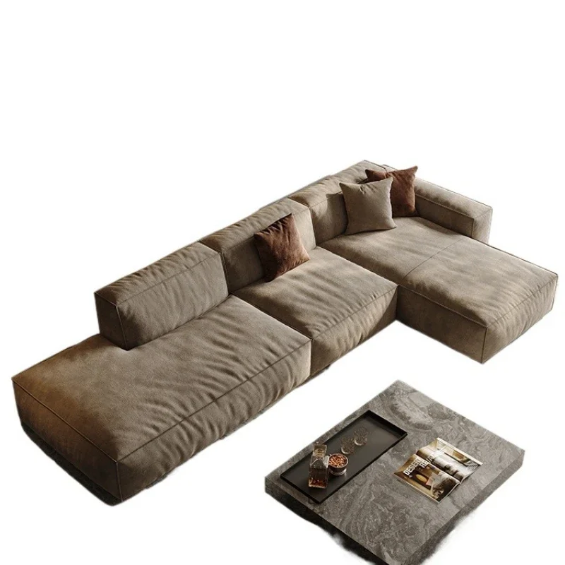 Sofa light luxury, concubine corner tofu cubes