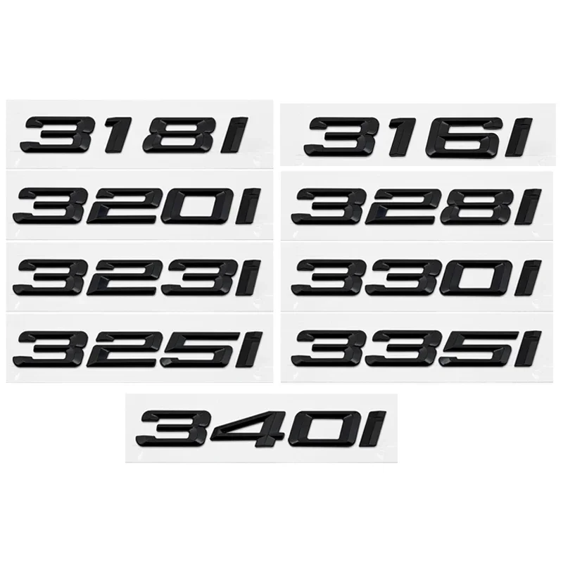 

3D ABS Car Trunk Letters Logo Decals Badge Emblem Sticker For BMW 3 Series 320i 325i 328i 330i 335i E46 E90 E91 F30 318i 316i