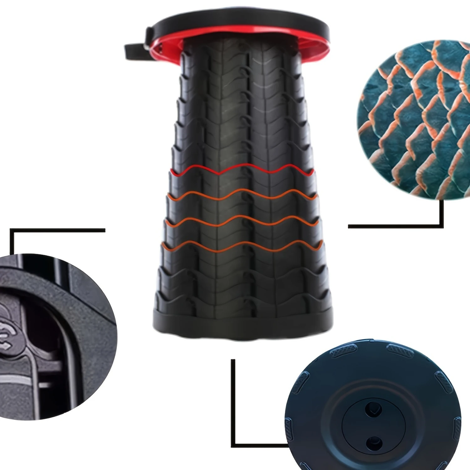 

Ultra-Lightweight Folding Stool - Durable, Portable Design For Camping & Hiking