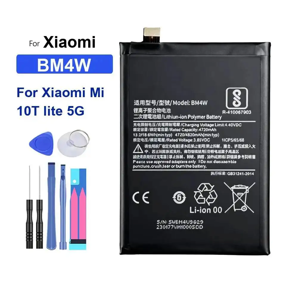 

Reliable Power BM4W 4820Mah For Xiaomi MI 10T Lite 5G Mobile Phone Battery Safe