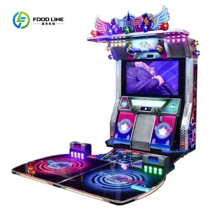 Customized Sports Dance Machine Coin Operated 2 Player Dance Arcade Game for Amusement Park