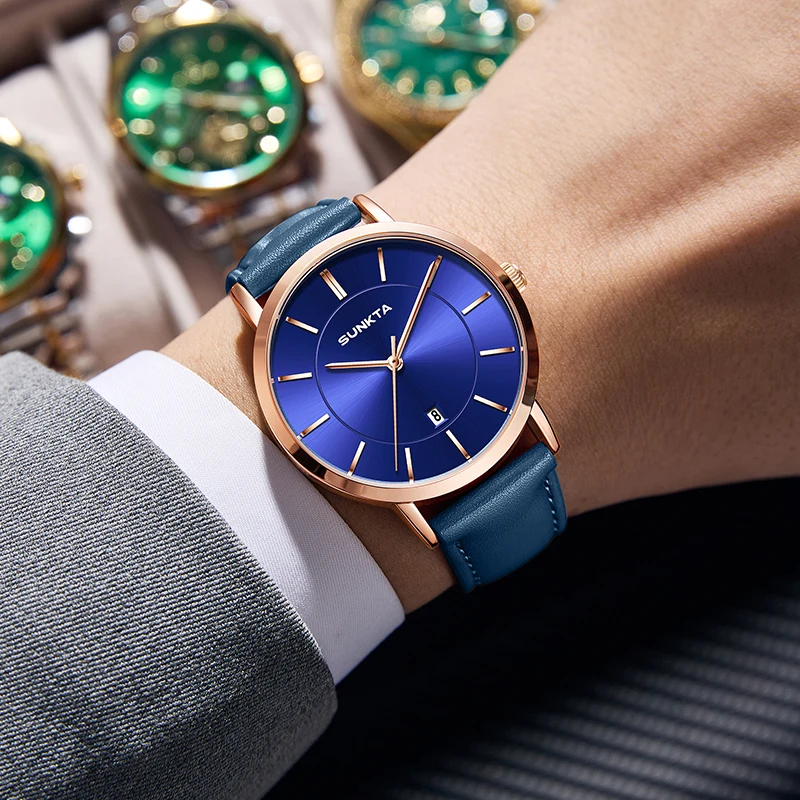 

SUNKTA 2026 Luxury Mens Watch LIGE Fashion Casual Quartz Wristwatches Waterproof Date Business Watches Women Gifts Reloj Hombre