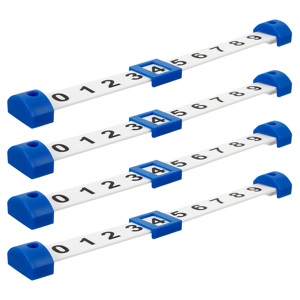 

4pcs Foosball Score Counter Table Football Scoring Indicator Durable Plastic Easy Installation Large Number Display Compact