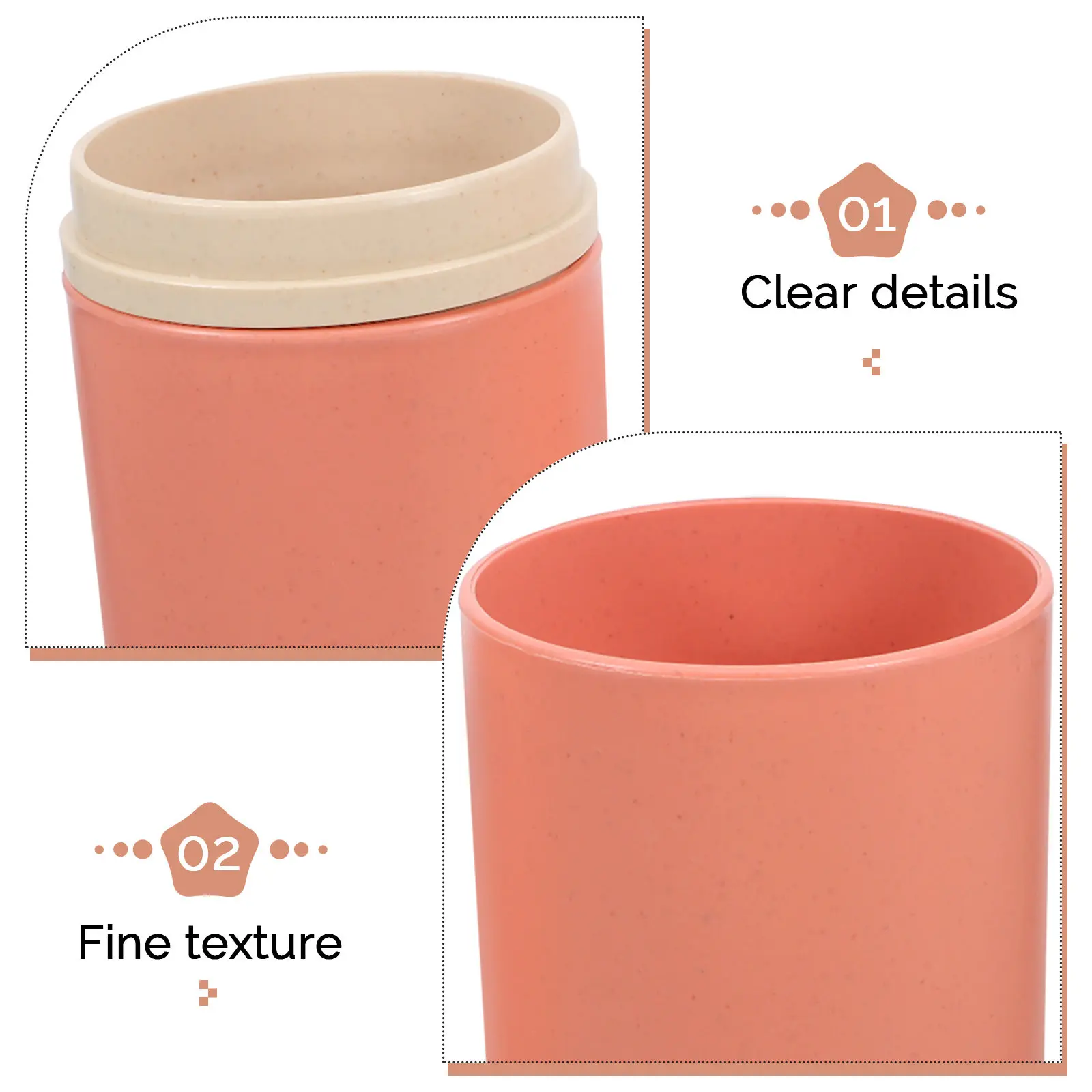 Portable Toothbrush Holder Reusable PP Travel Toothpaste Storage Case Multipurpose Organizer Cup for Travel Hiking Outdoor