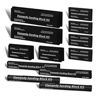 12 Pcs Sanding Block Set Foam Abrasive Grinding Blocks Assorted Shapes For Auto Body Paint Polishing Woodworking Metalworking 7