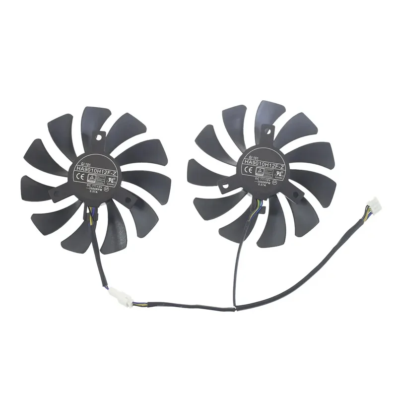 85MM HA9010H12F‑Z 4Pin GPU Cooling Fan For MSI GTX 1060 OC 6G GTX 960 P106‑100 Graphics Card Replacement Fan
