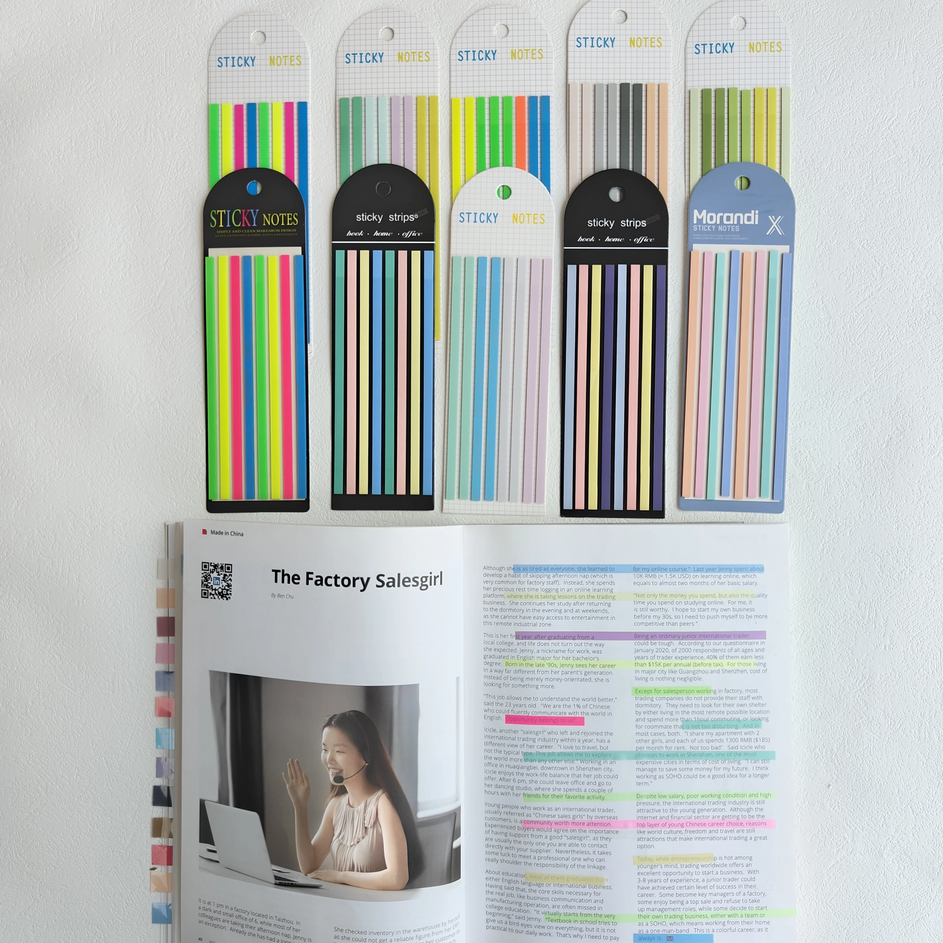 10 Packs/Set Sticky Transparent Sticky Notes Self-Adhesive BookMarkers Annotation Reading Book Clear Tab Kawaii Cute Stationery