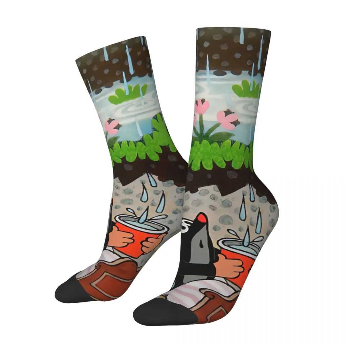 Krtek The Little Mole Unisex Winter Socks Hiking Happy Socks Street Style Crazy Sock