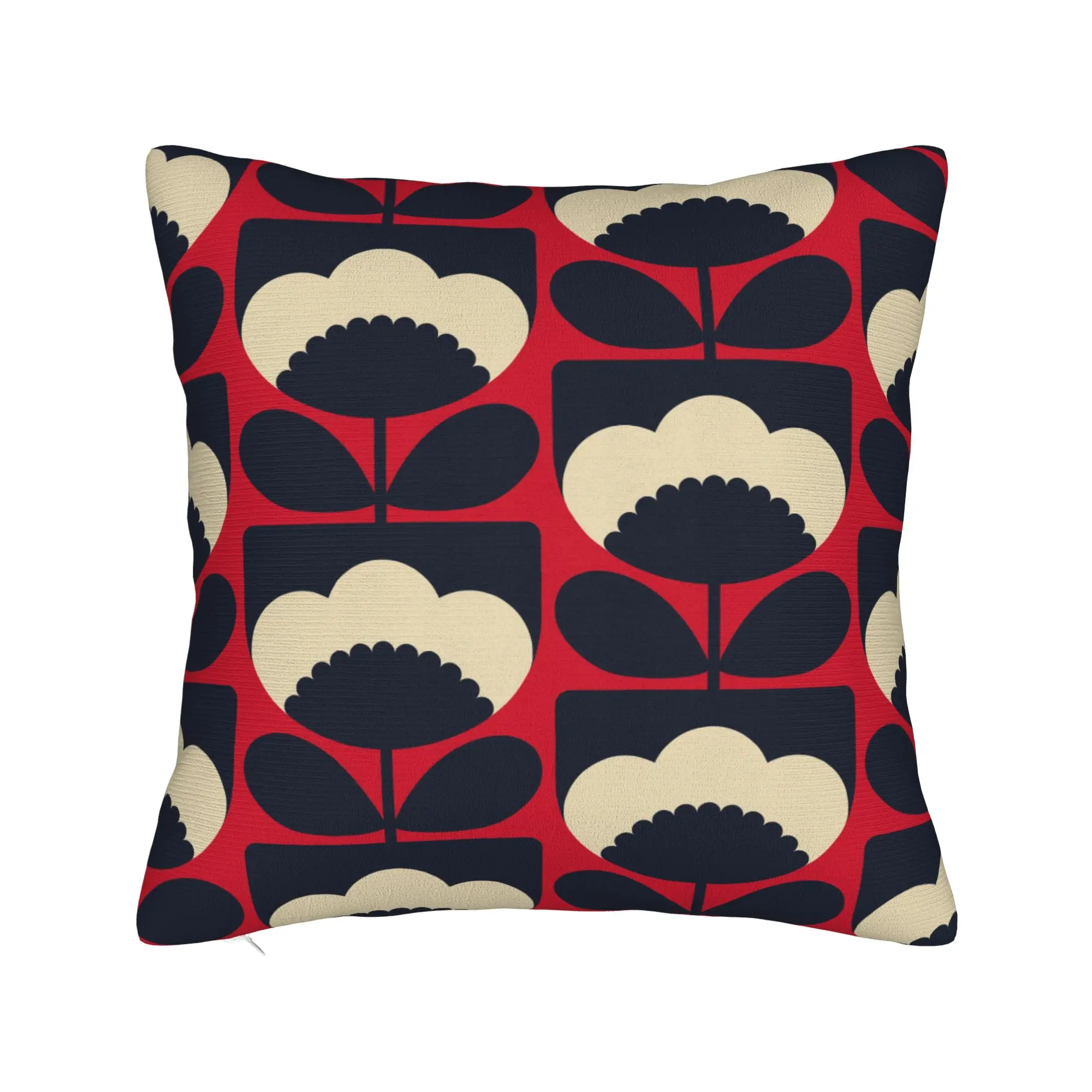 Print Spring Bloom Poppy Throw Pillow Decorative  Luxury Cushion Cover Soft Pillowcase