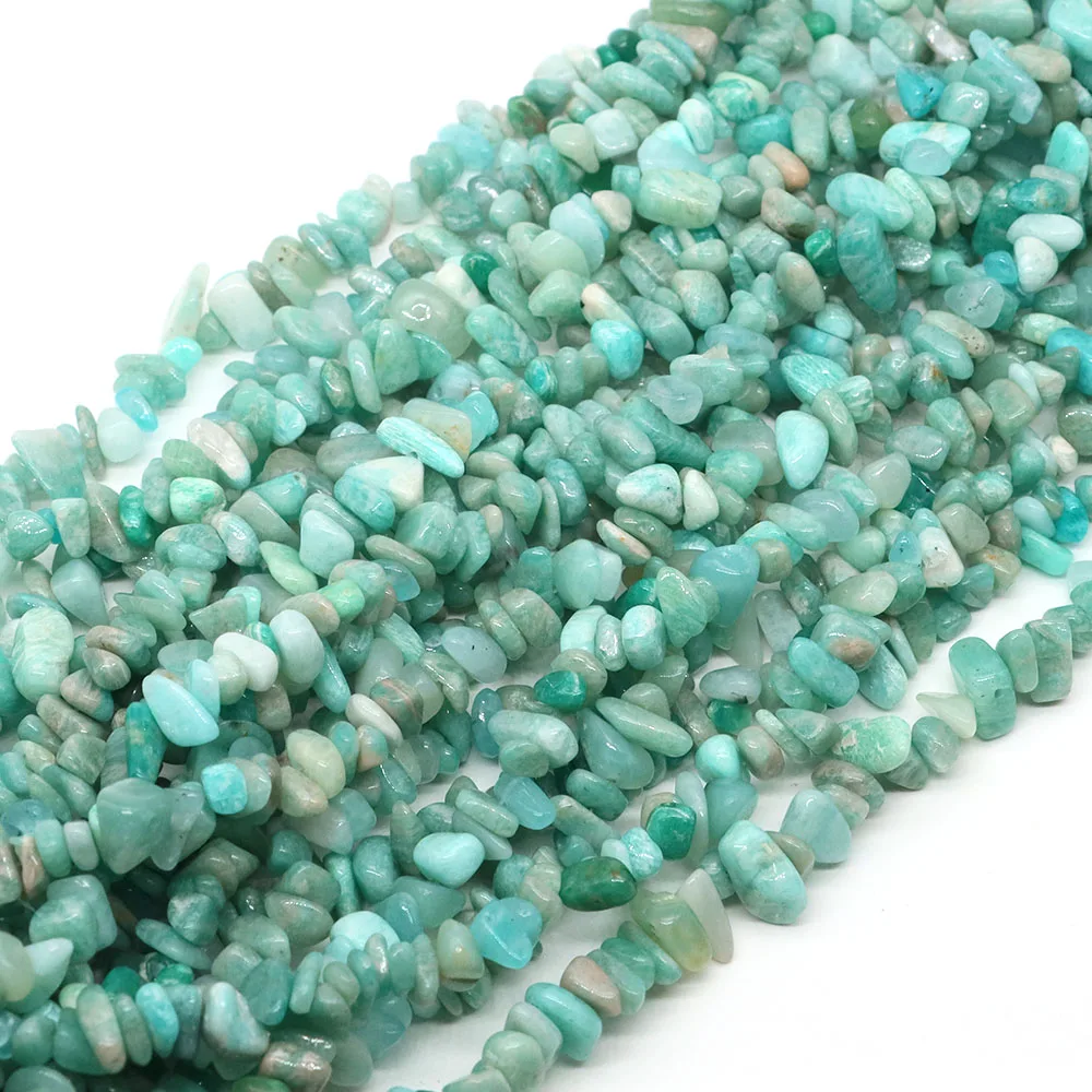 Natural Amazonite Chip Stone Beads 5-8mm Healing Crystal Irregular Gemstones Loose Bead for Jewelry Making DIY Bracelet Necklace