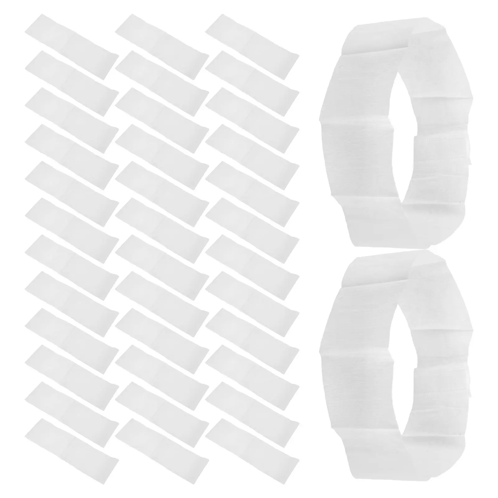 

50Pcs Disposable Elastic Headbands Non-Woven Soft Fabric for Spa Facial Hair Wraps Women Makeup Skincare Esthetician