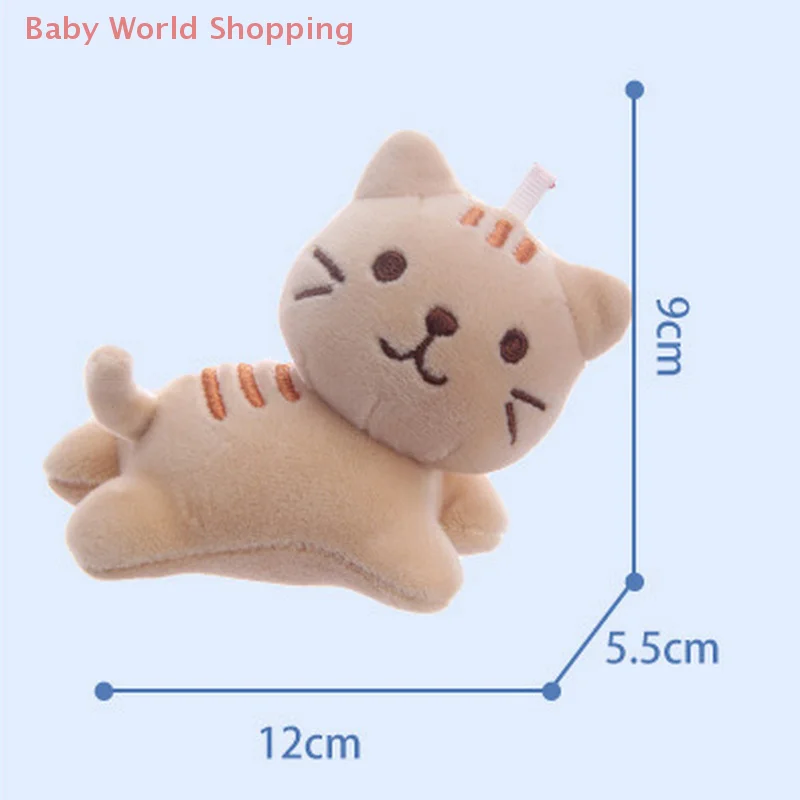 1Pcs 10cm Lovely Cartoon Animal Kitten Plush Toy Soft Stuffed Small Doll Key Ring Backpack Pendant Christmas Children's Gift