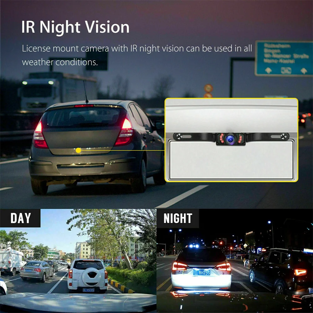 Car Rear View Mirror Monitor With Camera For Vehicle Parking 5 inch Screen Rear View Mirror Camera For HD Reversing Camera