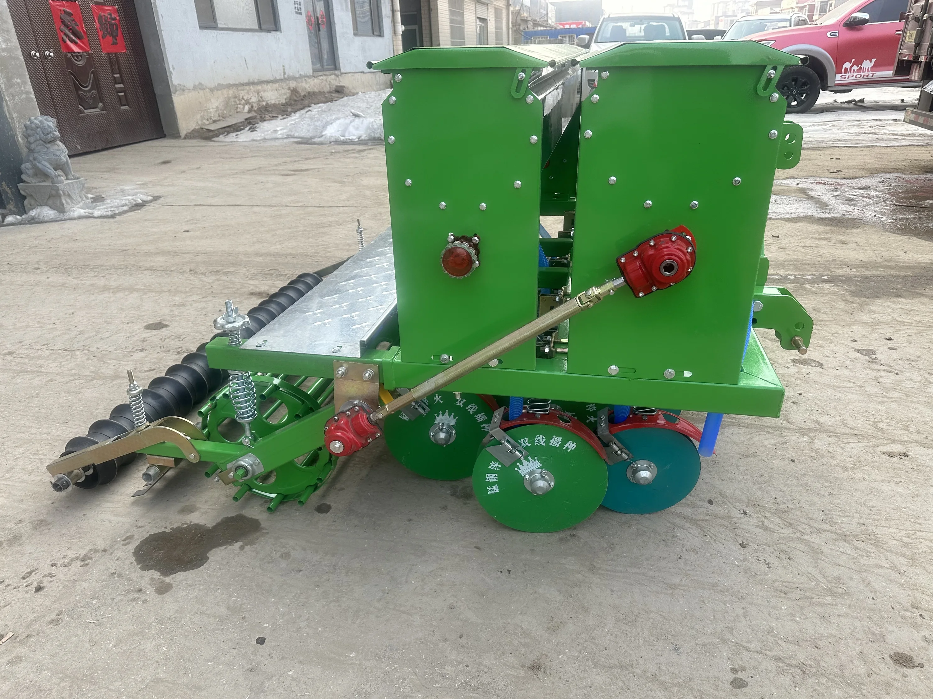New 12-Row No-Till Wheat Drill Planter Seeding Machine For Wheat Corn Sowing Gearbox Core Component Home Farm Agriculture Use