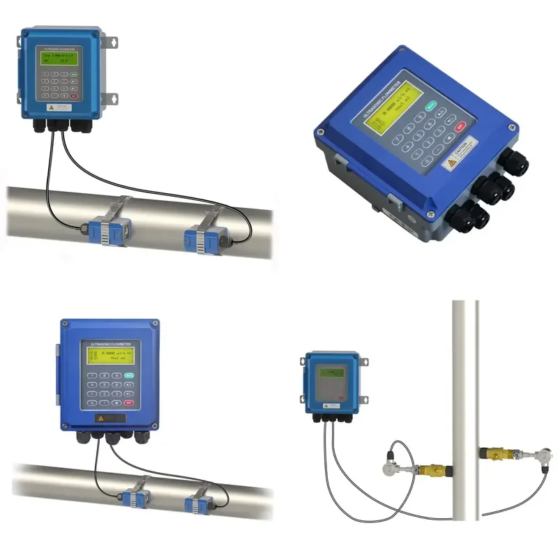 for Digital Liquid Sonic Flowmeter DN50-700 Wall Mounted Water Flow Meter Transducer