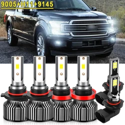 2/6x LED Bulbs For Ford F-150 2015 2016 2017-2023 Expedition Escape Replace High Low Beam 20000LM 120W Headlights 12V Fog Lamps