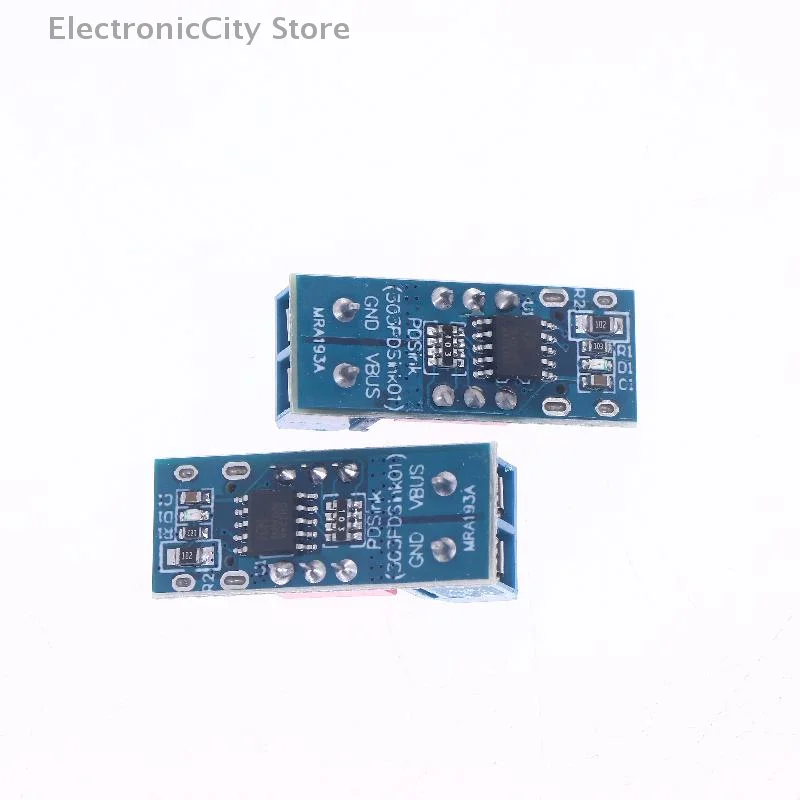 1/2/5Pcs 5-20V Adjustable PD Trigger USB Type-C 100W Power Supply Tester Module Blue PD Fast Charging Test Board
