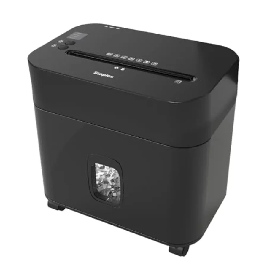 

12-Sheet Micro-Cut Paper Shredder Compact High-Security Shredding for Home and Office Shreds Credit Cards Black