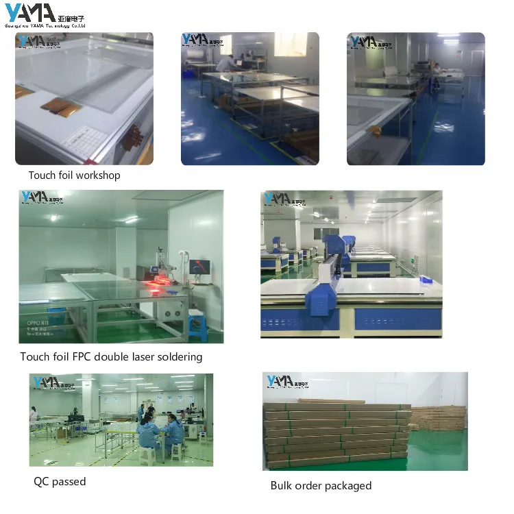 Pellicola touch interattiva trasparente TFL multitouch da 43 pollici