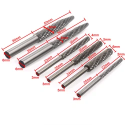 1PC Rotary Burr Cutter High Speed Steel Rotary Bur Cutter File Milling Cutter Drill Bit Engraving Bits Milling For Rotary Tool