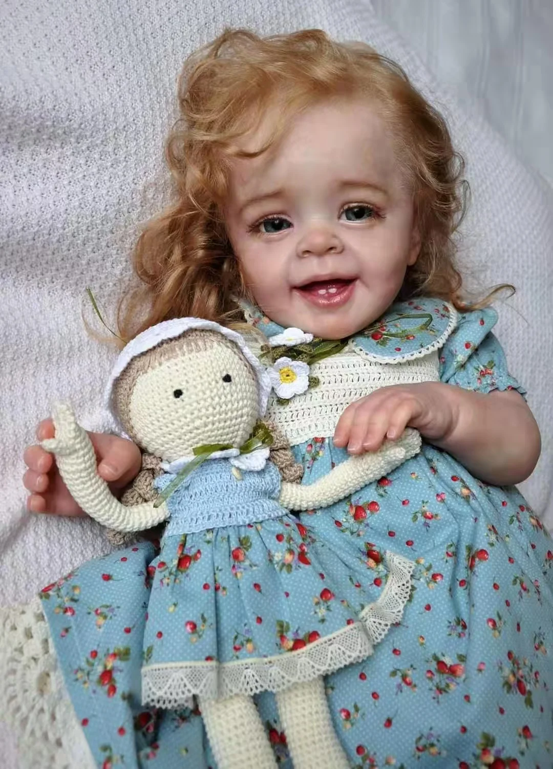 

NPK 19inch Yannik Version Reborn Doll Cute Girl with Rooted Hair Soft Cuddle Body Toddler High Quality Popular Collectible