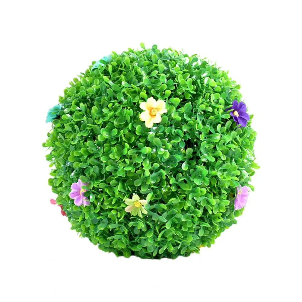 Uv-resistant Artificial Plant Realistic Uv Resistant Boxwood Topiary Ball Decoration for Outdoor Garden Porch Backyard for A